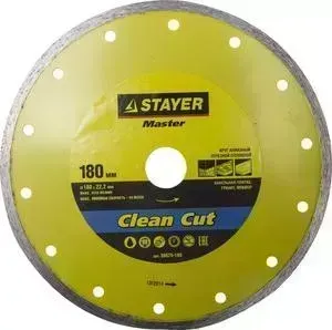 Диск алмазный STAYER Master сплошной 22,2х180 мм (36675-180)