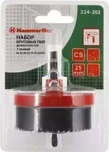 Набор пильных коронок HAMMER 224-202 DR WD 25 7шт