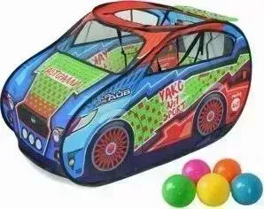 Игрушка Наша Игрушка Палатка игровая Наша Авторалли, в комплекте пластмассовые шарики 20 шт., сумка на молнии