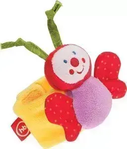 Игрушка-погремушка HAPPY BABY на ручку Бабочка (330347)