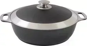 Кастрюля-жаровня с крышкой KUKMARA с 3 л (ж31 черный)