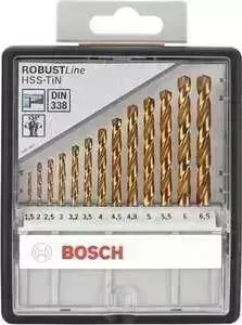 Набор сверл по металлу BOSCH 1.5-6.5мм 13шт Robust Line (2.607.010.539)