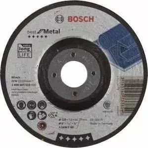 Диск зачистной BOSCH отрезной 125х22.2х7.0мм Best for Metal (2.608.603.533)