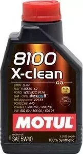 Моторное масло MOTUL 8100 X-clean 5W-40 1 л