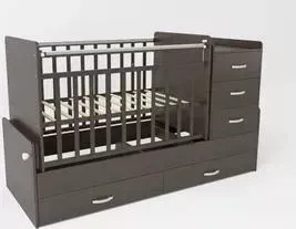 Кроватка детская СКВ Компани трансформер СКВ-5 с маятником венге 534038