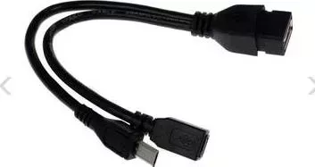 A-OTG-AFBM-001 Кабель USB 2.0 OTG Cablexpert USBAF/MicroBM, 0.15м