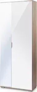 Шкаф Вентал Арт Nova дуб санома/белый глянец