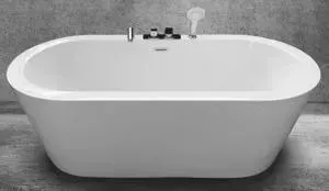Акриловая ванна Abber 170x80 отдельностоящая, со смесителем и душем (AB9213C)