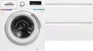 Стиральная машина BOSCH с тумбой и раковиной Serie 6 WLL24266OE Даллас 130 белая, подвесная правая