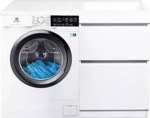 Стиральная машина ELECTROLUX с тумбой и раковиной PerfectCare 600 EW6S3R07SI Даллас 115 белая, напольная правая