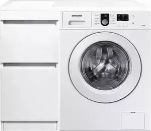Стиральная машина SAMSUNG с тумбой и раковиной WF8590NLW8 Даллас 100 белая, напольная левая