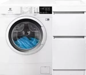 Стиральная машина ELECTROLUX с тумбой и раковиной PerfectCare 600 EW6S4R27W Даллас 100 белая, напольная правая