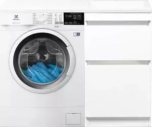Стиральная машина ELECTROLUX с тумбой и раковиной PerfectCare 600 EW6S4R27W Даллас 110 белая, напольная правая