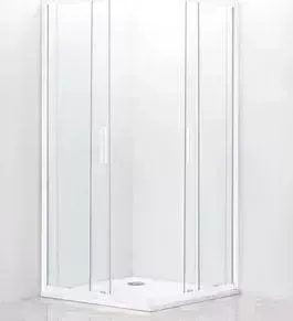Душевой уголок CEZARES Relax 100x80 прозрачный, белый (RELAX-AH-2-100/80-C-Bi)