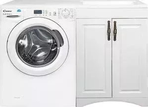 Стиральная машина CANDY с тумбой и раковиной CS4 1051D1/2-07 Даллас Классик 120 белая, напольная правая