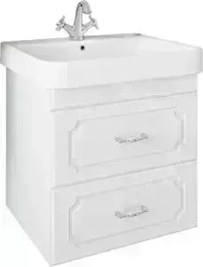Тумба с раковиной Sanflor с Ксения 60 белый (H0000000127, 1WH302082)
