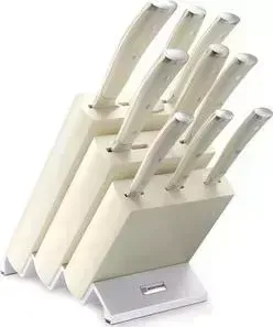Набор кухонных ножей 10 предметов Wuesthof Ikon Cream White (9874)