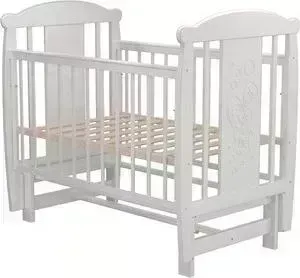 Кроватка детская Valle Bunny 05 маятник продольный без ящика слоновая кость