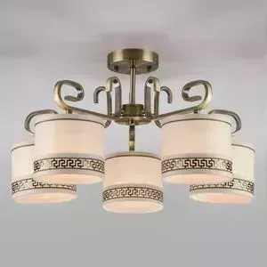 Потолочная люстра EUROSVET Frangia 60086/5 античная бронза