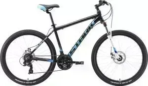 Велосипед STARK 19 Indy 26.2 D чёрный/голубой/белый 20"