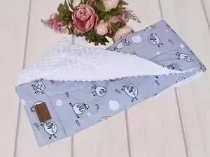 Плед AmaroBaby Exclusive Soft Collection 95х85 хлопок / minky 101 Барашек