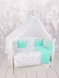 Комплект в кроватку AmaroBaby в 15 предметов Exclusive Original Collection Собачки