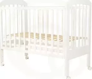 Кроватка детская  * 120х60 ДАРИНА-1 (арт.33) колесо (белый)