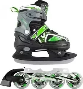Набор подростковых коньков CK VOLT ICE MC - IS000110 - Зеленый (35 - 38)
