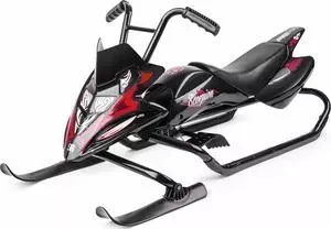 Снегокат Small Rider снегоход Scorpion DUO, две лыжи спереди (черный с красным)