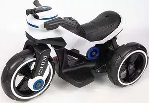 Детский мотоцикл на аккумуляторе Y QIKE Y-MAXI Police White - SW198B-WHITE
