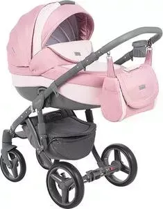 Коляска 2 в 1 ADAMEX 2 в 1 BARLETTA LUX кожа лиловая+лиловый BR-253/SZ