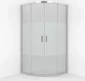 Душевой уголок ERLIT Comfort 90x90 профиль хром, стекло с рисунком (ER10209D-63)