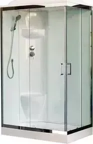 Душевая кабина Royal Bath НР 120x80x217 прозрачная, левая (RB8120HP6-WT-CH-L)