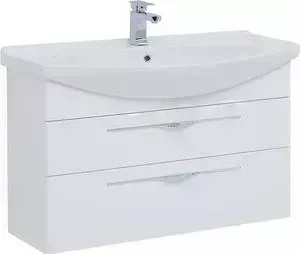 Тумба под раковину AQUANET Ирвин 105 белая (203974)