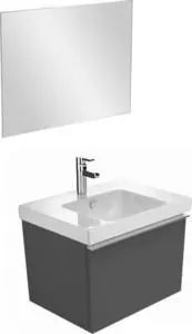 Мебель для ванной JACOB DELAFON Odeon Up 70 серый антрацит