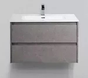 Тумба с раковиной BELBANGO с Kraft 80, Pietra Grigio (KRAFT-800-2C-SO-PG, BB800ETL)