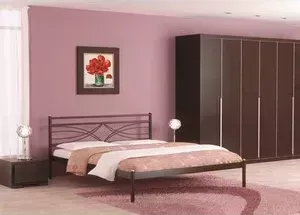 Кровать СТИЛЛМЕТ Мираж красный бархат 180х200