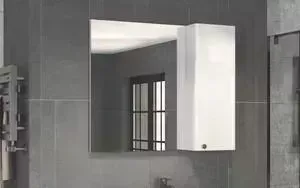 Зеркальный шкаф Comforty Амстердам 95 белый глянец (4143986)