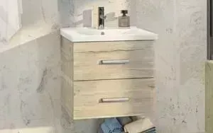 Тумба с раковиной Comforty с Парма 60 дуб дымчатый (4143490)