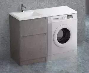 Тумба под раковину BELBANGO Kraft 58, Pietra Grigio (KRAFT-LVD-580/1200-2C-PIA-PG)