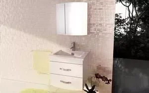 Мебель для ванной Comforty Лаура 60-2 белый глянец