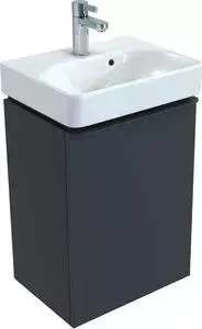 Тумба с раковиной Geberit с Smyle Square 45 темно-серый, правый (500.350.JK.1, 500.222.01.1)