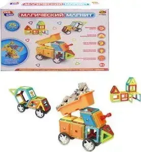 Магнитный конструктор Abtoys Магический магнит, 75 деталей (PT-00843)