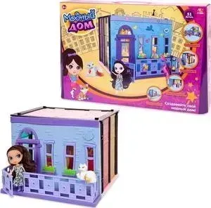 Кукольный дом Abtoys Модный в наборе с куклой и мебелью, 100 деталей (PT-00848)