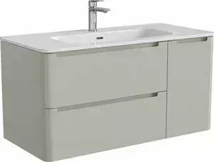 Тумба с раковиной IDDIS с Edifice 100 фисташково-серый (EDI10G1i95, 0101000i28)