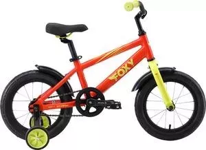 Велосипед STARK 19 Foxy 14 оранжевый/зеленый