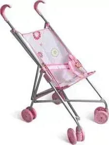 Коляска 1TOY для кукол розовая Т52257