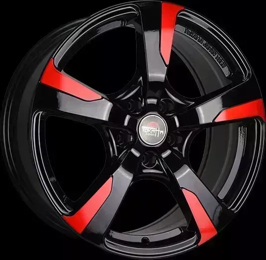 Диск автомобильный YOKATTA MODEL-58 8X18/5X108 ET45 D63.3 B+R (вишневый оттенок)
