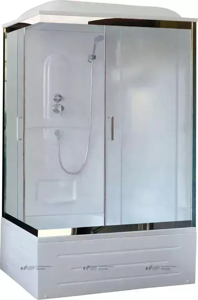 Душевая кабина Royal Bath RB8120BP1-M-CH-R прозрачная, правая