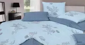 Комплект постельного белья Ecotex евро, сатин, Гармоника Океан (4660054344404)
